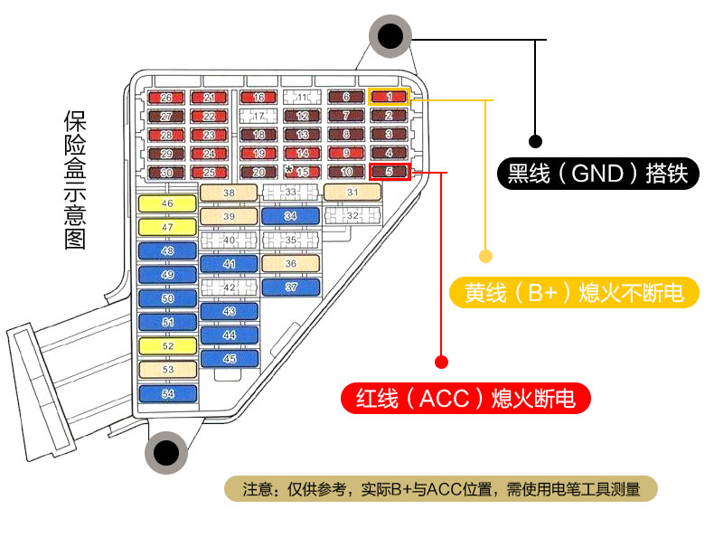 一录安 福特福克斯专车专用隐藏式行车记录仪双镜头1080p高清夜视广角