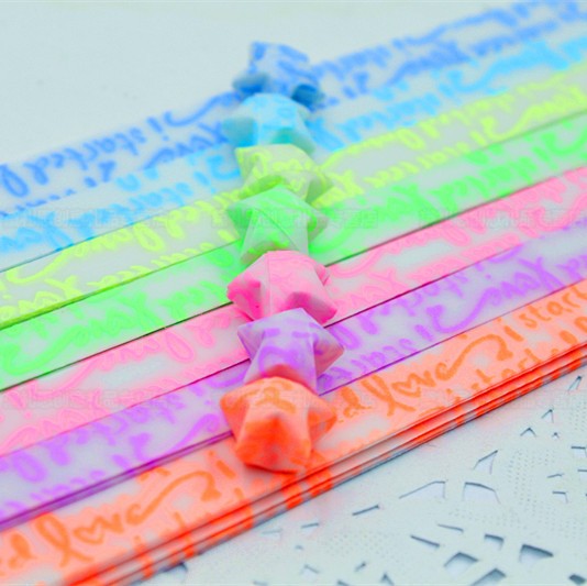 黛礼思 星星纸 夜光许愿幸运星折纸条 生日礼物女生情人节礼物 夜光