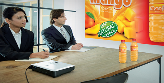 爱普生（EPSON) 便携投影仪 轻薄无线投影机-京东