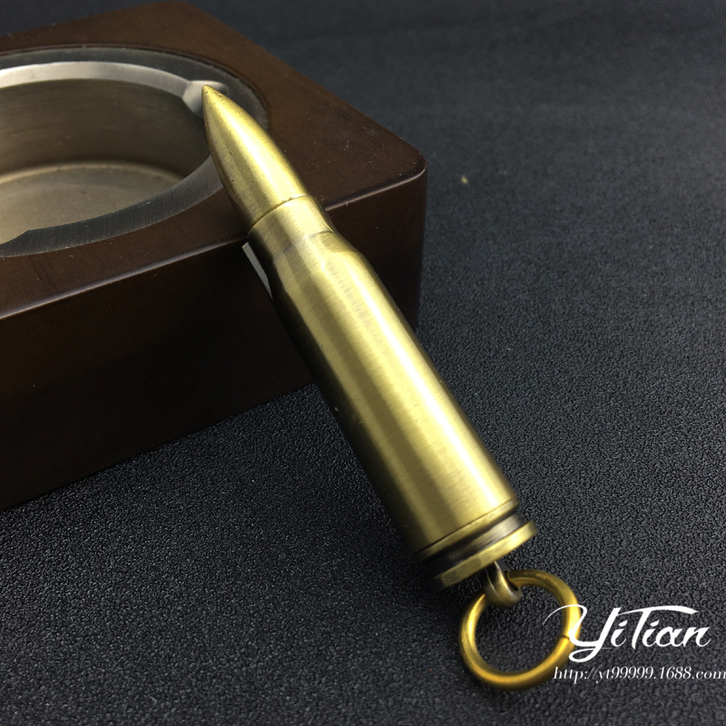 万次火柴挂件钥匙扣煤油火石打火机子弹导弹打火机 小油1支