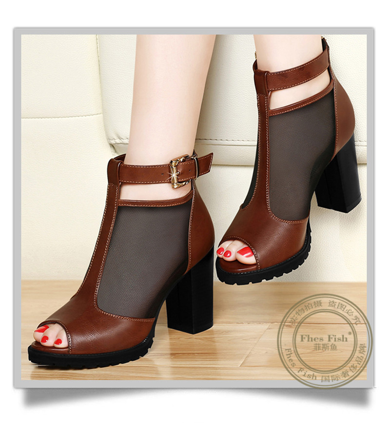 时尚女鞋 休闲鞋 菲斯鱼(fhes fish) 知名品牌fhesfish2015年春季网纱