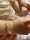 The small bracelet was put on for the baby as soon as it was received. There is pure silver lettering inside. It should be made of pure silver. It is very good.
