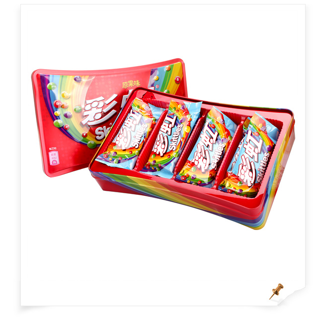 彩虹糖(skittles) 原果味 铁罐装400g