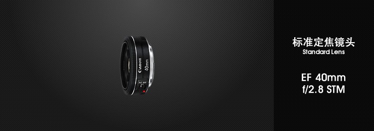 
                                                                                佳能（Canon）EF 40mm f/2.8 STM 单反镜头 标准定焦镜头                