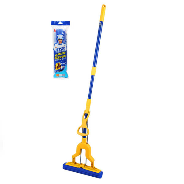 世家 魔法拖 胶棉拖把 超强吸水拖把(送pva优质胶棉拖把头)20139