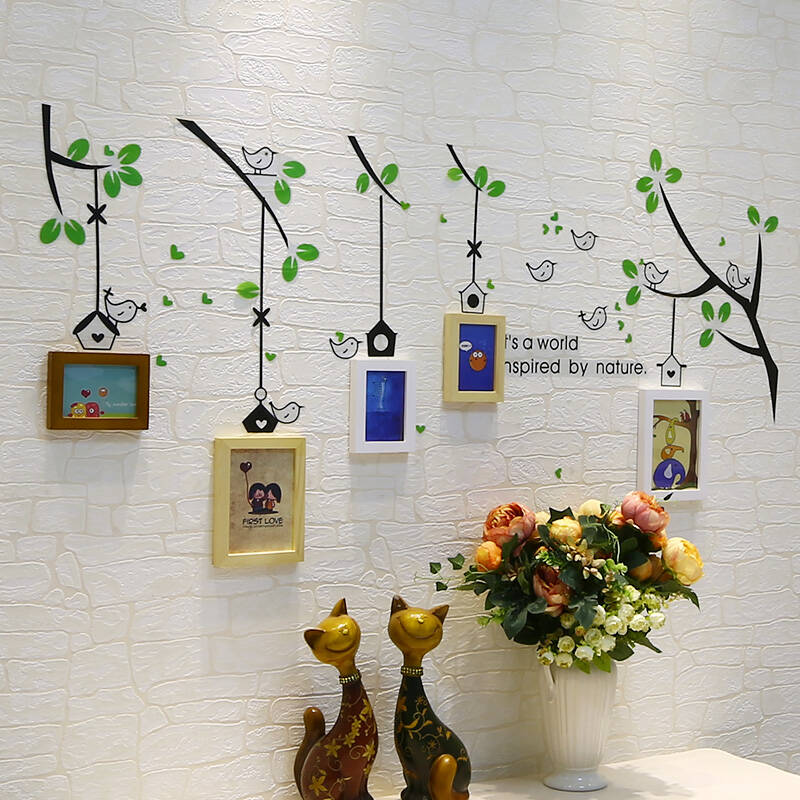 照片墙的运用,增添居家靓丽风景