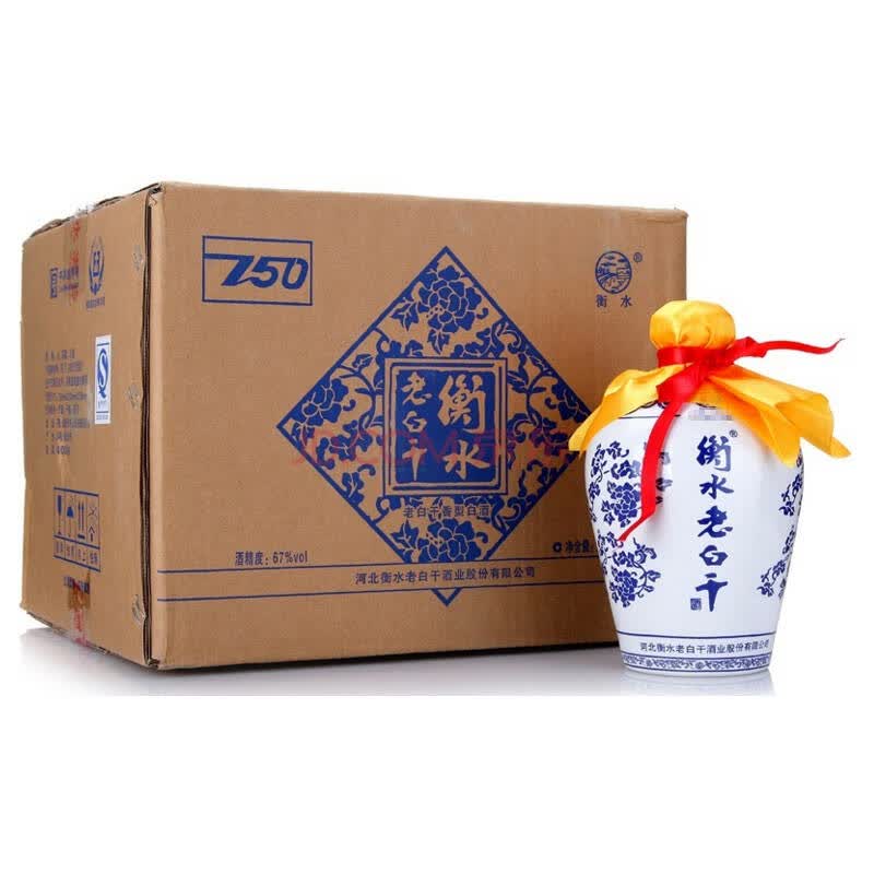 【京东超市】衡水老白干 67度整箱装750ml*4瓶【京东超市】茅台 飞天