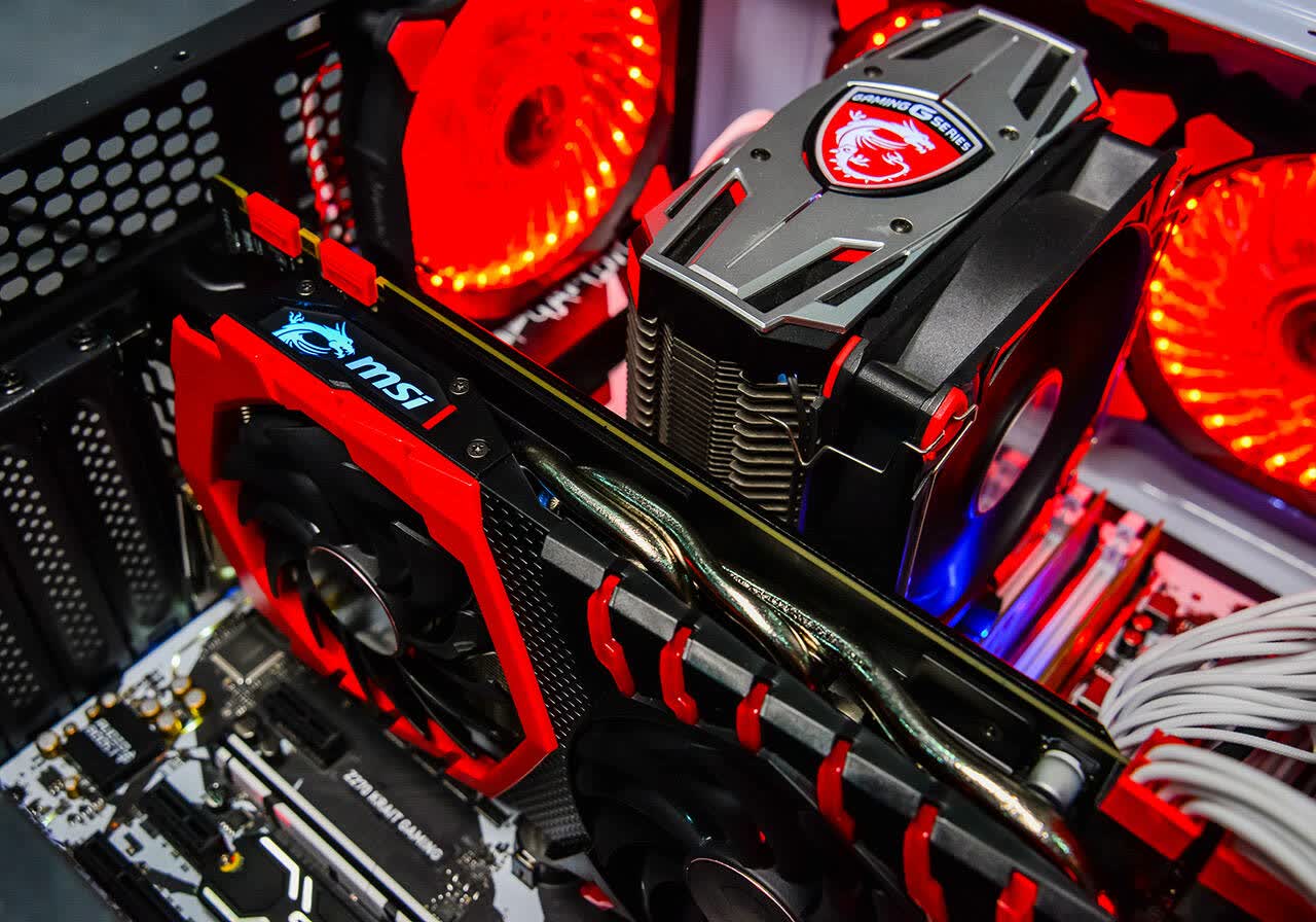11gbps显存再战三年微星gtx1080新红龙试玩