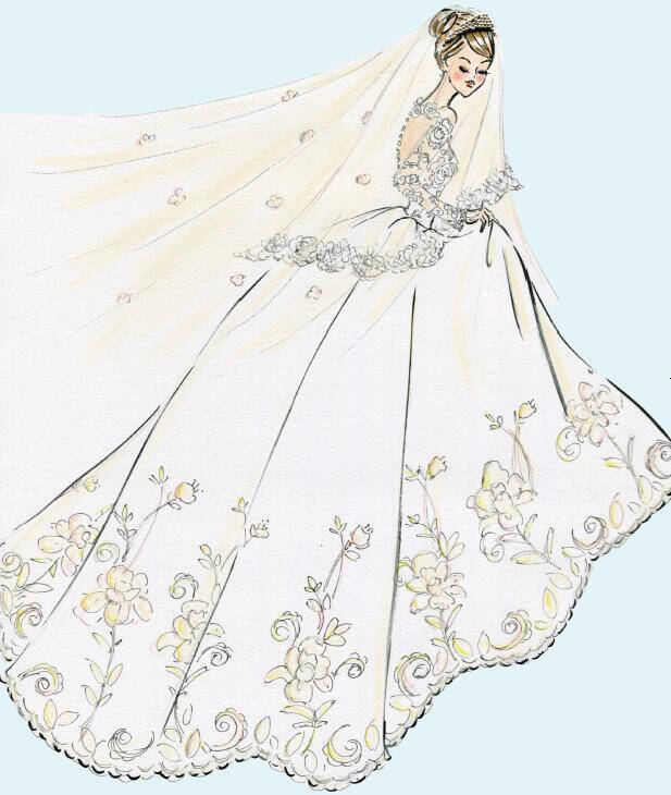 手绘出你的公主梦:浪漫礼服