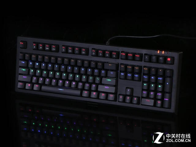 防尘防水防啤酒 雷柏v510s机械键盘评测