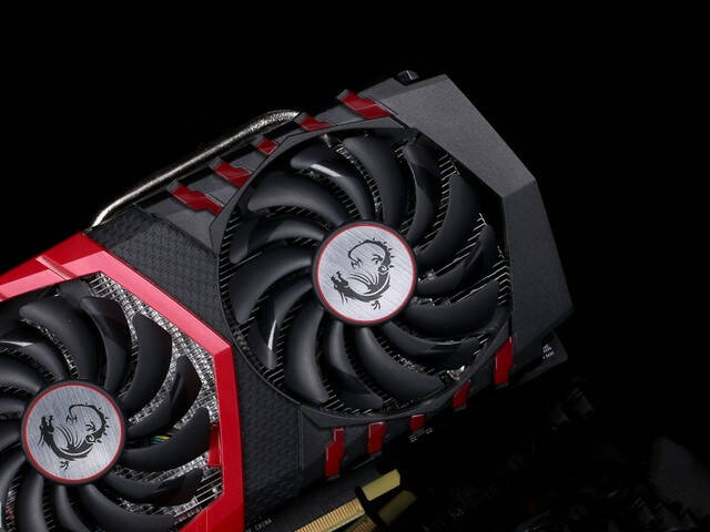 作为gaming系列,微星gtx1050ti gaming x也延续了gaming系列的外观