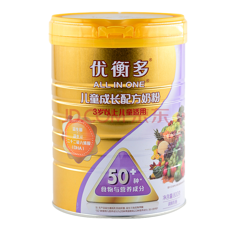 多美滋优衡多4段儿童成长配方奶粉36岁儿童配方800g克