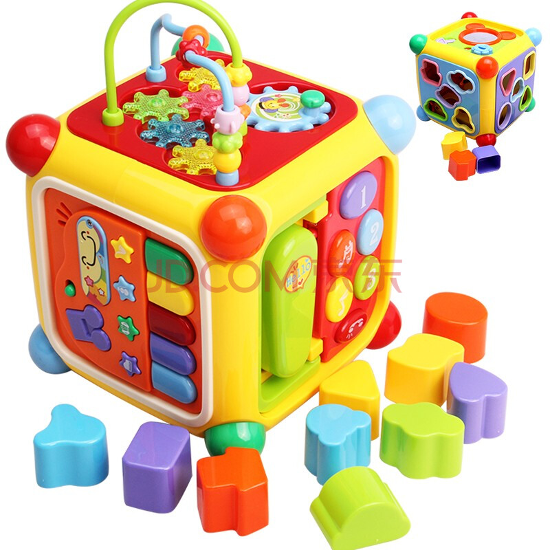 谷雨幼儿玩具儿童智立方多功能六面体婴儿早教玩具0-1岁宝宝六一儿童