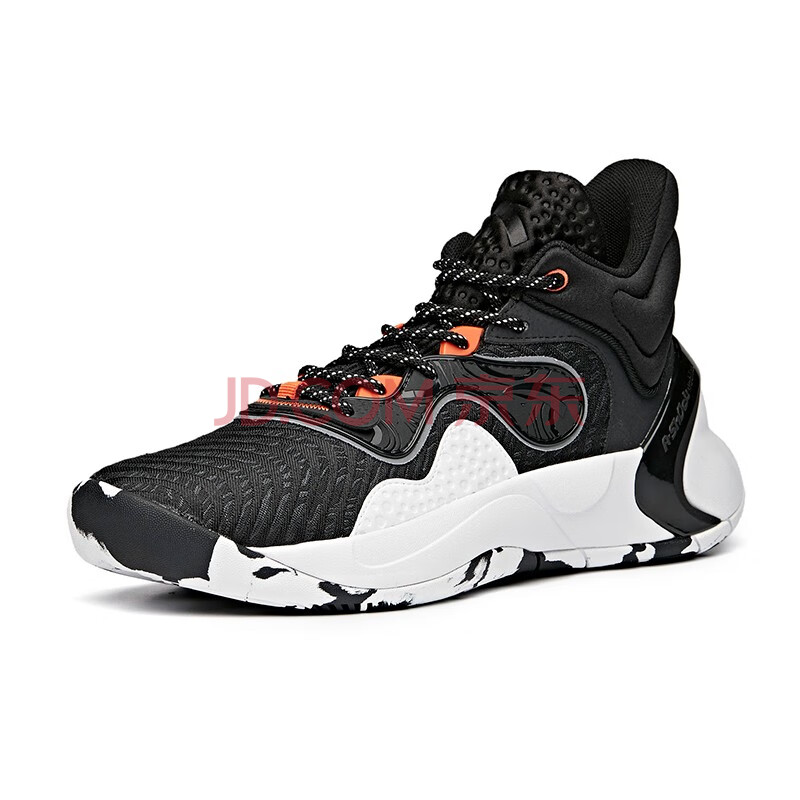 安踏篮球鞋男鞋春季新款kt要疯4战靴高帮运动鞋子球鞋男112041612 黑