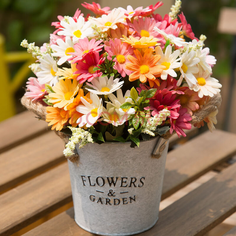 【爱已装糖仿真花卉】爱已装糖 假花仿真花装饰花束 小韩菊塑料花绢花