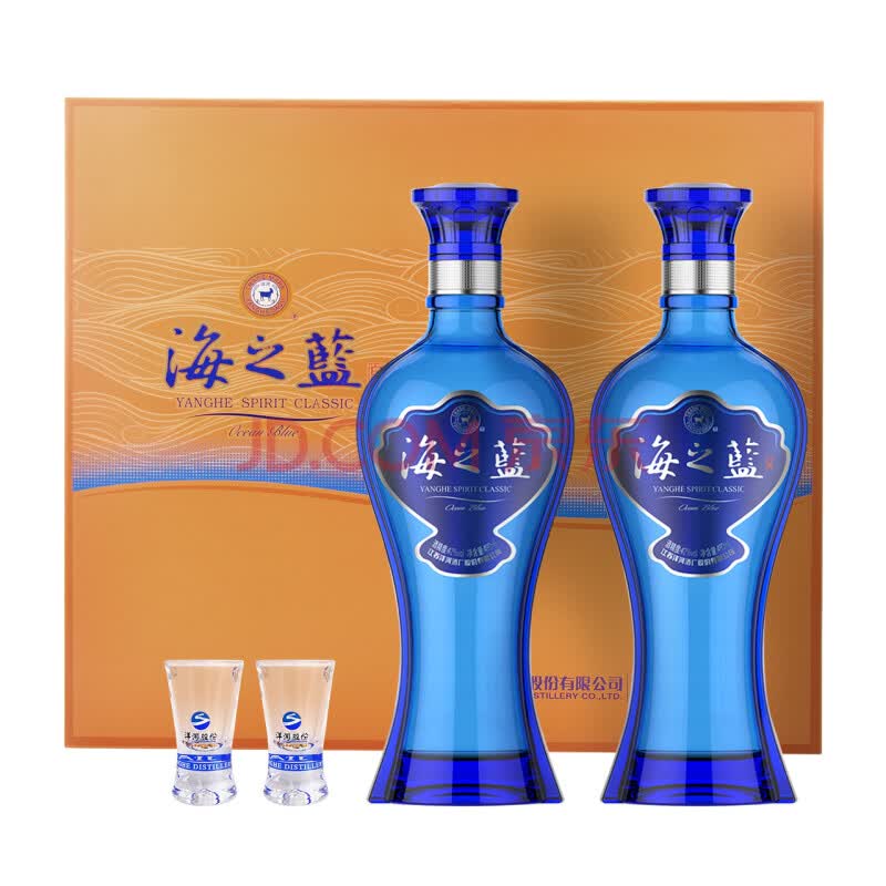 洋河蓝色经典邃之蓝浓香型白酒52度500ml2瓶礼盒装口感绵柔送礼佳选
