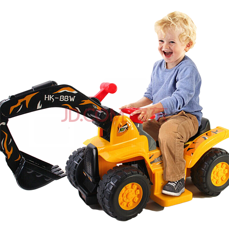 抗摔品质儿童挖掘机可骑可坐大号工程车小孩推土机玩具车宝宝挖土机