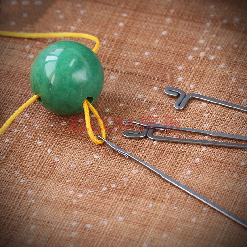 观玉穿珠工具 穿珠针串佛珠三通佛头专用针穿手链串文玩三通钩针引线