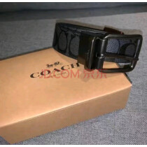 蔻驰（COACH）【品牌直供】男士PVC腰带皮带礼盒款F65242CQBK 实拍图