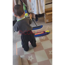 babycare儿童滑板车轻便可折叠1-6岁12男女童可坐可骑滑溜溜车-奥里安蓝 实拍图