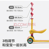 babycare儿童滑板车1-3岁滑行车宝宝溜溜车小孩踏板单脚可坐可滑-辛德白 实拍图