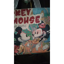 【物超所值】时尚休闲帆布包女单肩包上班托特包帆布袋卡通包包 米老鼠 大包 实拍图