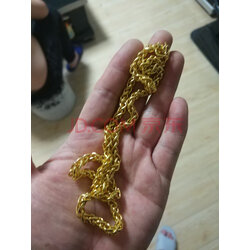 单条灯笼金项链送戒指 实拍图