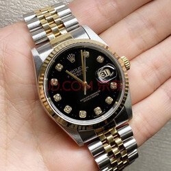 【二手95新】劳力士男表日志型系列自动机械18k金日期显示二手手表金