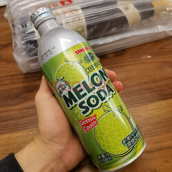 日本进口 sangaria 三佳丽 桑格利亚 碳酸饮料 甜瓜味 哈密瓜 波子