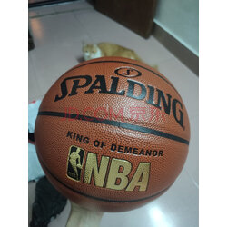 斯伯丁spalding nba比赛篮球室内外兼用耐磨pu材质蓝球 76-167y 实拍