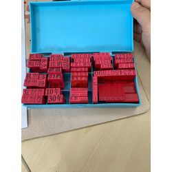 晨好da-01 通用档案专用印章 归档章 全塑 空八格档案章 文书整理科目