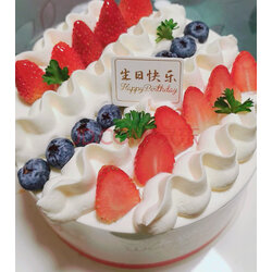 味多美 生日蛋糕 天然奶油 水果蛋糕 同城配送北京 经典100% 原味杂果