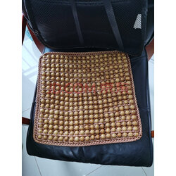 嘉豪 办公椅垫 坐垫椅垫凉垫夏季电脑椅子坐垫透气木珠坐垫橄榄木老板