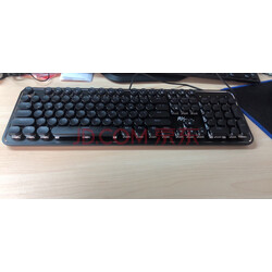 rk rk960圆点机械键盘有线/无线蓝牙双模办公键盘104键复古圆键帽