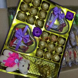 朋友创意闺蜜糖果年货表白创意浪漫惊喜生日礼物 紫此一生礼盒 实拍图