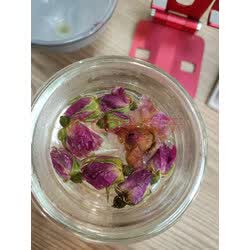 中华老字号 干瓣玫瑰花草茶 平阴重瓣红玫瑰花无硫大朵胎玫瑰茄泡水喝