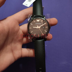 阿玛尼(emporio armani) 手表 黑武士运动休闲皮带时尚欧美简约大气