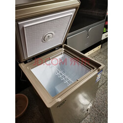 澳柯玛(aucma)家用冷柜金色家用小型顶开门卧式冰柜冷藏冷冻单温 bc