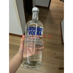 绝对伏特加(absolut vodka)洋酒 原味 伏特加 1000ml 实拍图