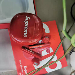 supreme联名真无线蓝牙耳机半入耳式音乐耳机跑步运动耳机通话降噪