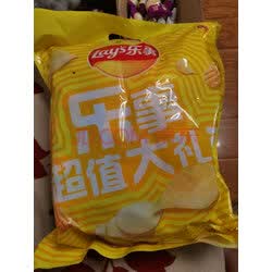 乐事薯片 大波浪薯片(黄瓜味 原味 红烩味 鱿鱼味 鸡翅味)六一零食大