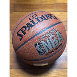 斯伯丁spalding比赛篮球7号篮球室内外pu皮金色经典nba 76-095 实拍图