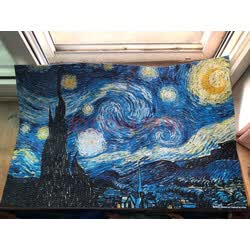 成人拼图1000片 世界名画梵高油画拼图玩具11cf10001771-星夜星空