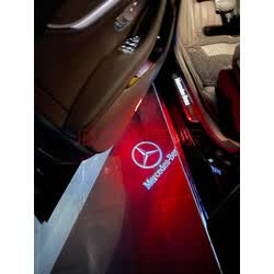 神玄洛 适用于奔驰车门迎宾灯 新e级e300l c级c260l glc glb 镭射车门