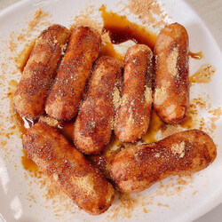 展艺 红糖糍粑 320g*3 (早餐食材 糯米年糕 油炸小吃 手工传统零食