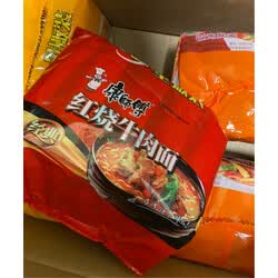 康师傅方便面红烧排骨面袋面泡面五连包休闲零食 实拍图