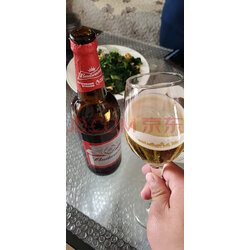 百威(budweiser)淡色拉格啤酒 600ml*12瓶 大瓶 整箱装 实拍图