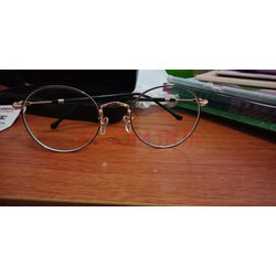 威尔森 近视眼镜防蓝光眼镜男女复古超轻圆框眼镜框变色防辐射平光