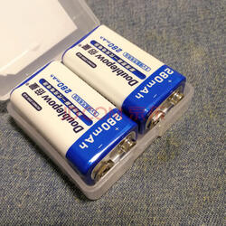 倍量 9v充电电池 充电套装6f22 9伏电池充电器配万用表无线话筒电池9