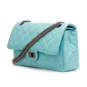 诗奈尔shinaie爆款菱格链条女包 欧美漆皮菱格手提单肩女士包n105 天